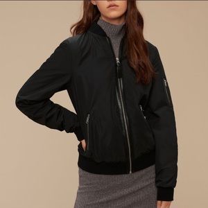 Cara Mackage Aritzia bomber jacket, size medium